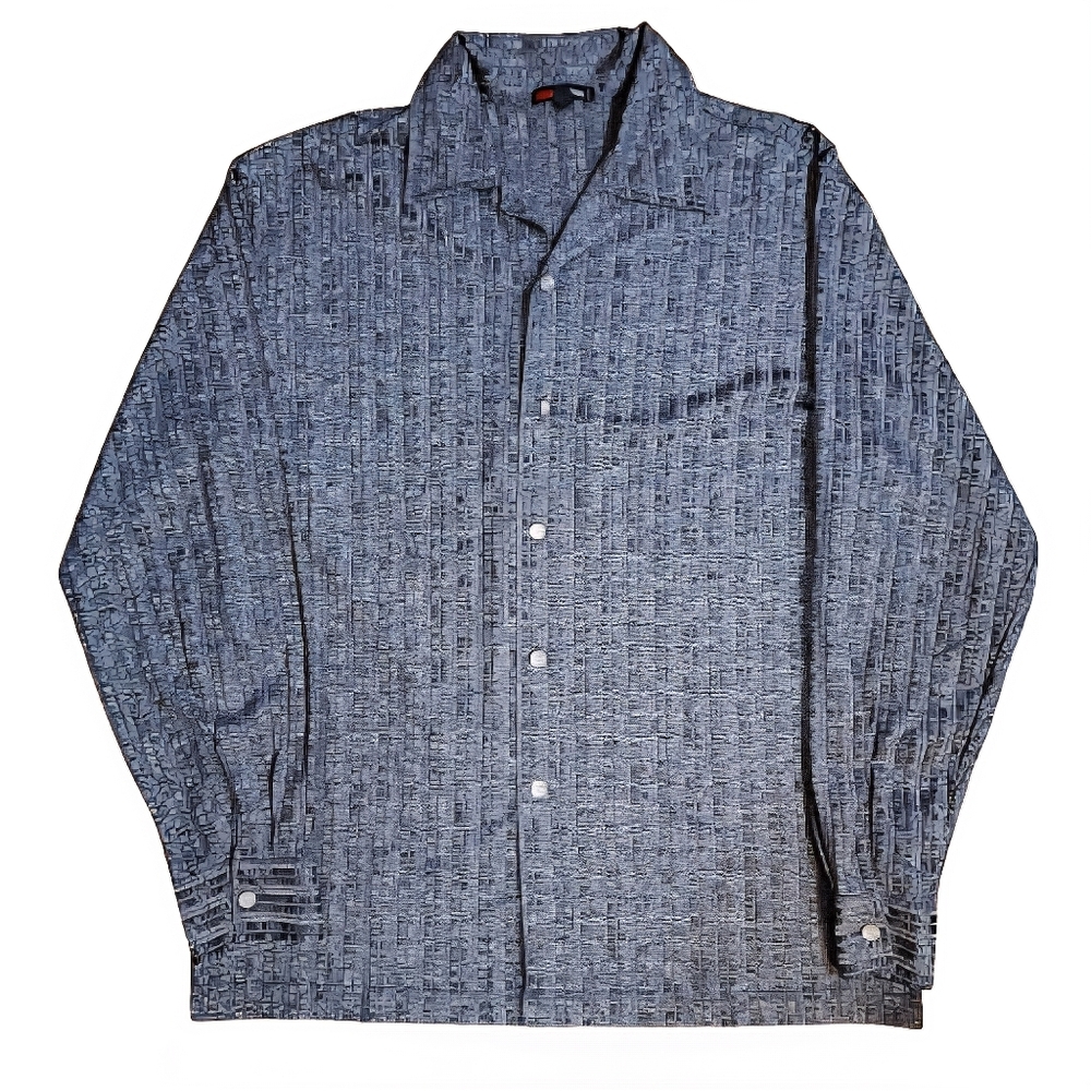 INC International Concepts Men's Textured Gray Shirt Size M